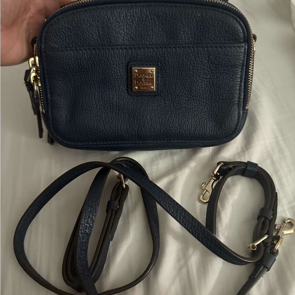 Dooney & Bourke Dark Blue Leather Crossbody
